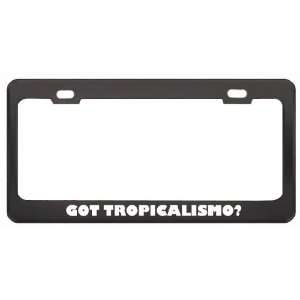 Got Tropicalismo? Music Musical Instrument Black Metal License Plate 