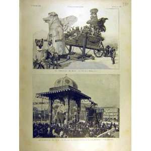  1896 Carnival Nice Basse Cour Massena French Print: Home 