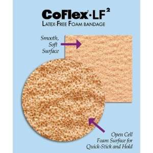  BANDAGE COFLEX LF2 4X5YDS TAN 18/CS (Case of 18) Health 