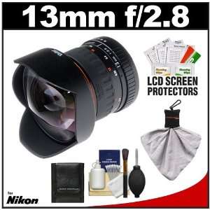 Angle Manual Focus Lens with Cleaning & Accessory Kit for Nikon D3100 