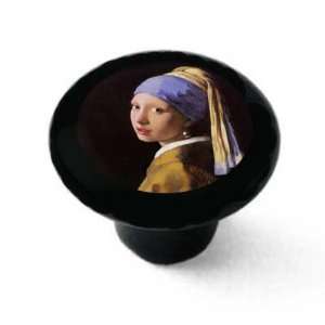 Girl with the Pearl Earing By Vermeer Decorative High Gloss Black 