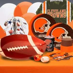  Cleveland Browns Deluxe Party Kit for 8 Guests: Toys 