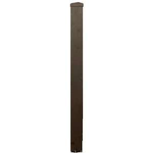 Wolf Handrail 3in x 3in x 38in Aluminum Residential Wolf Post   Bronze 