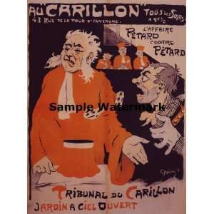  Tribunal Du Carillon 1895 Judge Lawyer Court France French 