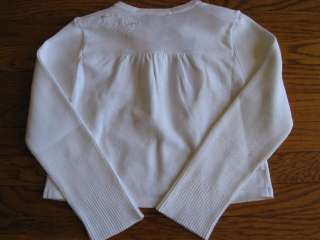 NWT CATIMINI Summer 2008 Atelier White Sweater Size 5  