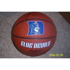  Kyrie Irving signed Duke Blue Devils Logo basketball 