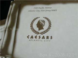 120 Mixed Atlantic City NJ Casino Hotel Room Envelopes  
