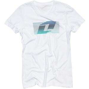    One Industries Womens Techy T Shirt   Large/White Automotive