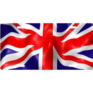 British Flag Custom License Plate Novelty Tag from Redeye Laserworks