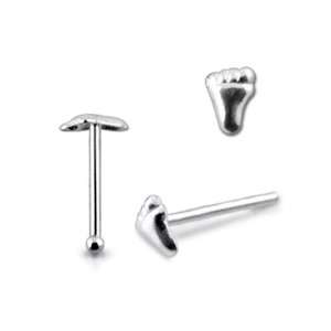  925 Silver Barefoot Nose stud Jewelry