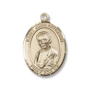  14kt Gold St. John Neumann Medal: Jewelry