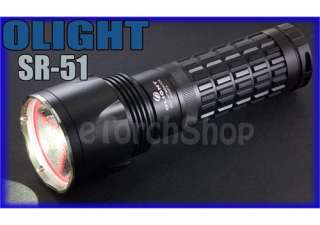 OLIGHT SR51 Cree XM L LED 900 Lm 3 Mo Flashlight Torch  