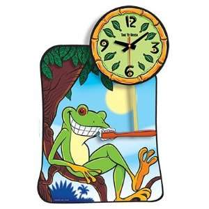  Time to Brush Clock  Tree Frog