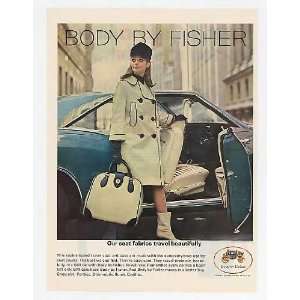 1966 GM Body by Fisher Seat Fabrics Travel Coat Case Print Ad (14531 