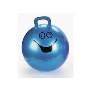  Blue Goofy Smiley Face Hopper Hopping Ball Kids Toy: Toys 