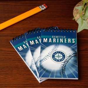 MLB Seattle Mariners 3 Pack Team Memo Pads:  Sports 