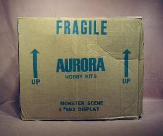 Original Aurora Monster Scenes Store Display, Vintage, with Shipping 