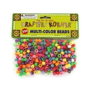  300pc Multi color crafting pony beads: Arts, Crafts 