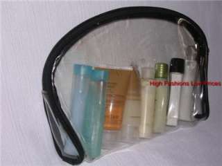 CLEAR TRANSPARENT Makeup Bag Toiletry Kit Travel Pouch  