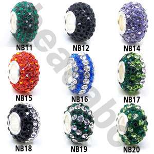 9pc European Beads Charm Bracelets For Austria NB9 1 loose beads 