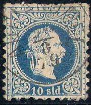 Austria Old Stamp Levant 10 Sld.  