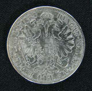   FLORIN 1883 SILVER COIN AUSTRIA   HUNGARY CLEANED SEE »  