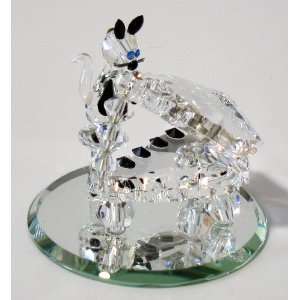  Crystal Cat Playing Piano Made with Swarovski Crystal 