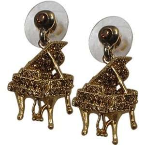  EARRING G PIANO CRYSTAL AMBER/GOLD Toys & Games