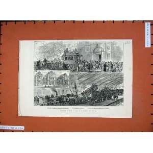   Fatal Railway Collision Blackburn 1881 Train Crash Art