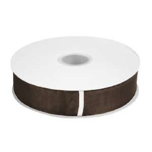   Inch x 200 Yd. Organza Ribbon Roll Dark Brown