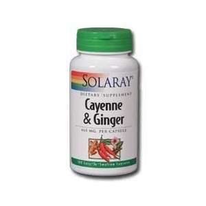  Cayenne & Ginger 465 mg 100 Capsules Solaray Health 