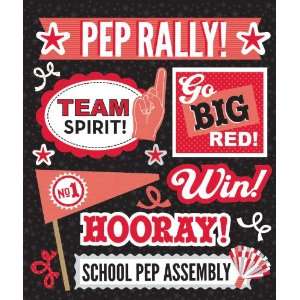  K&Company Red Pep Rally Sticker Medley Arts, Crafts 