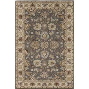   Leaves Scrolls Traditional 4 Square Rug (CAE 1005)