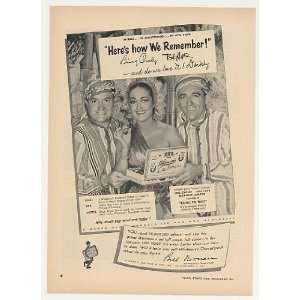  1952 Bing Crosby Bob Hope Dorothy Lamour Whitmans 