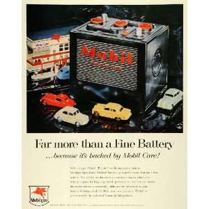   Co Mobilgas Logo Battery Toy Cars Gas Station Fuel   Original Print Ad