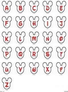 APPLIQUE MICKEY MOUSE FONTS EMBROIDERY MACHINE DESIGN  