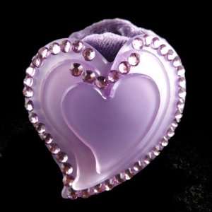  Heart Shaped Hair Ring   Light Purple: Health & Personal 