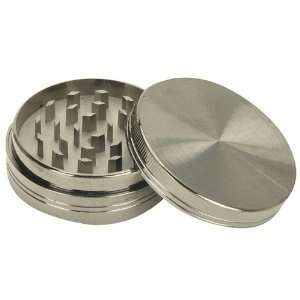    2.5 2 Parts Handmuller Silver Herb Grinder 