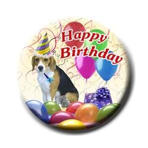 Beagle Happy Birthday Pin Badge 