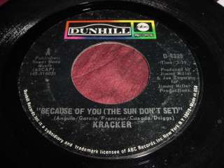 KRACKER   BECAUSE OF YOU / CITY BLUES   RARE ROCK 45  