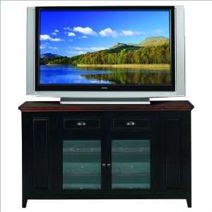 Leick Furniture Riley Holliday Black Cherry High TV Console  62W 87036
