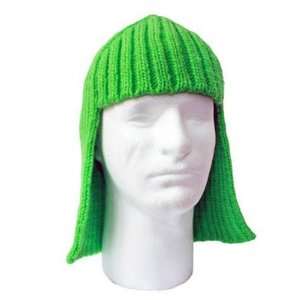  Green Knit Wig Beard Head Toys & Games