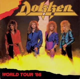 DOKKEN 1986 UNDER LOCK & KEY TOUR CONCERT PROGRAM BOOK  