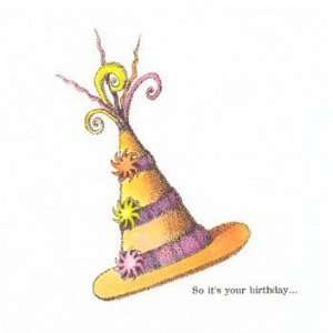    Party Hat, Birthday Note Card by Alicia Tormey, 5x5
