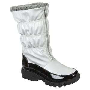 Womens Totes Rachel Waterproof Warm Winter Boots Silver  