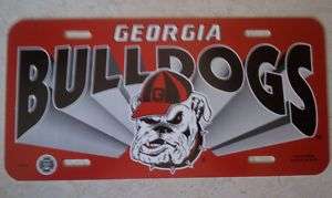 Georgia Bulldogs new Plastic License Plate CLEARANCE  