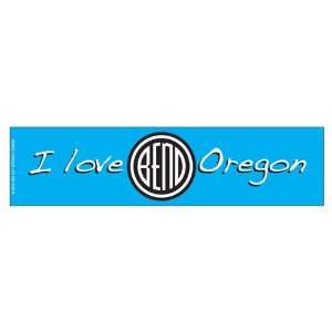  I love Bend Oregon   Blue (Bumper Sticker) Everything 