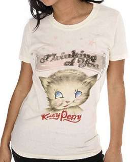 KATY PERRY~ THINKING OF YOU CUTE KITTY SHIRT TOP  