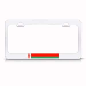  Belarus Flag Belarusian Country Metal license plate frame 
