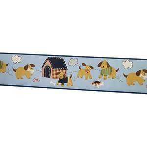  Sumersault   Playful Puppies Wall Border, 2 pack 
